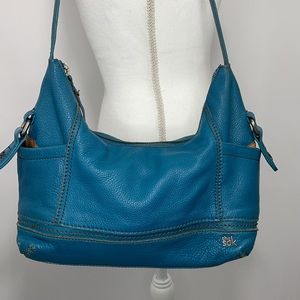 The Sak blue leather Kendra hobo